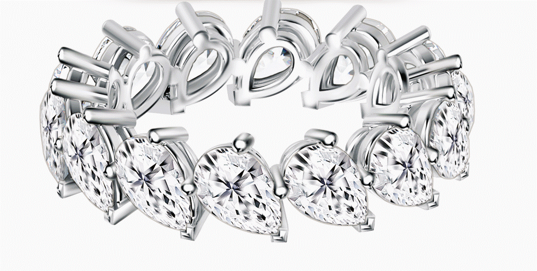 Pear Shape Eternity Band